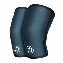 7mm Inferno Neoprene Knee Sleeves, Blau-Grau – IPF Zertifiziert (Paar)