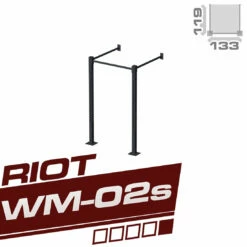 2 M Riot WM-02 Single Cube Rig/Trainingsstation, Für Die Wandmontage