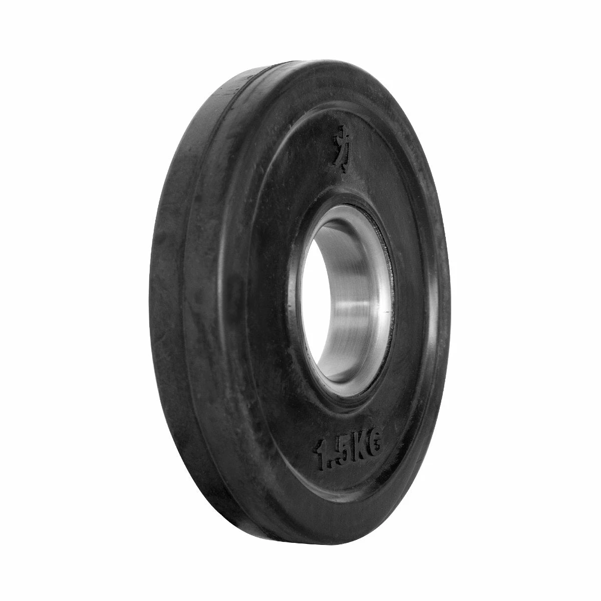 Hantelscheiben Set Mit Gummiüberzug (Schwarz) - 15KG – Bild 7